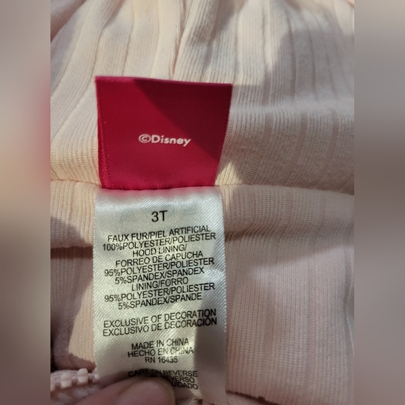 Disney Junior Minnie Faux Fur Zip Up Vest - Size 3T - Picture 2 of 6